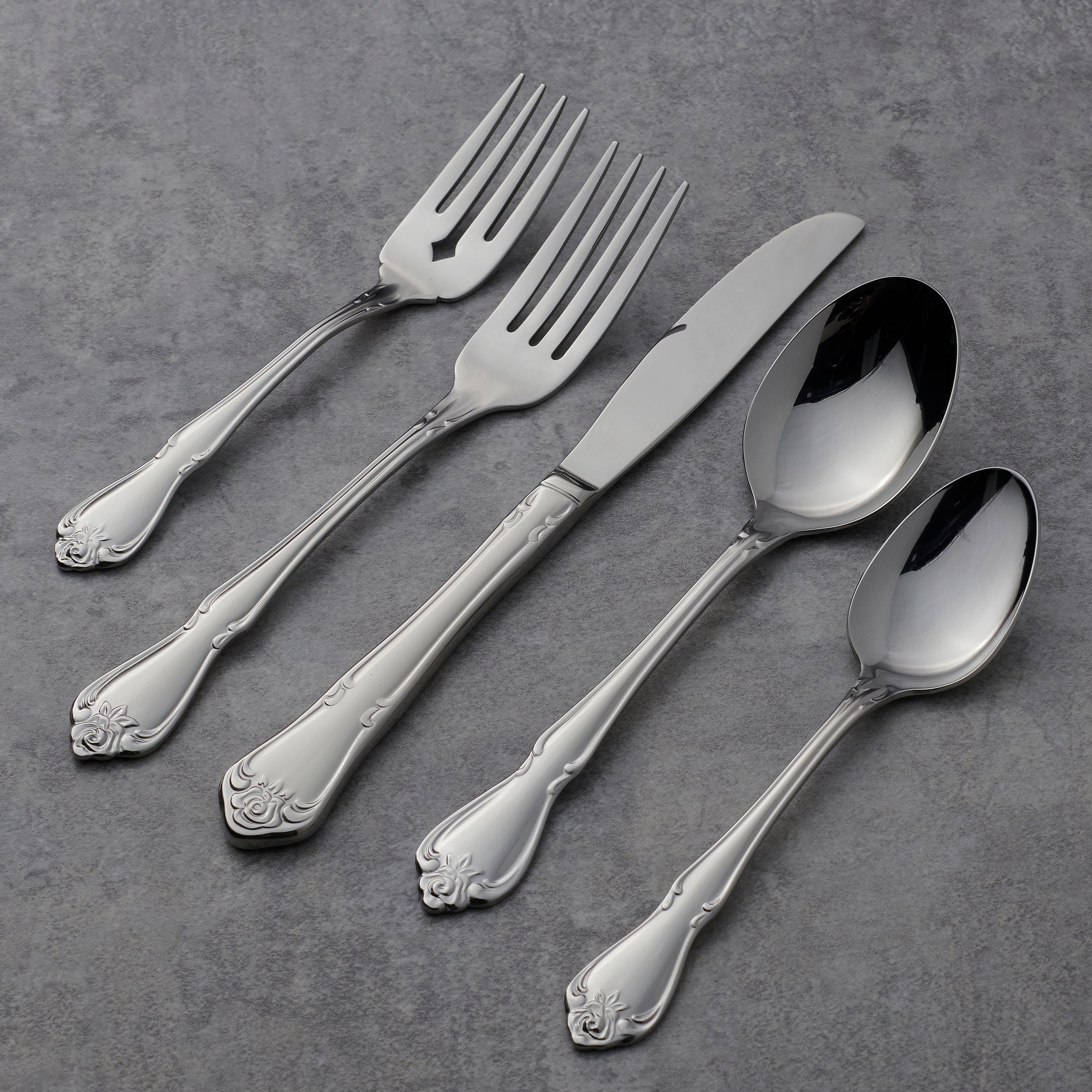 True Rose 20-Piece Flatware Set - Image 4